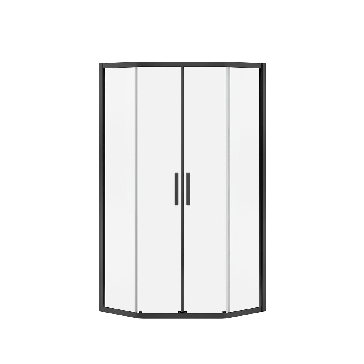 Maax Radia Neo-angle 36 x 36 x 71 ½ in. 6 mm Sliding Shower Door for Corner Installation with Clear glass