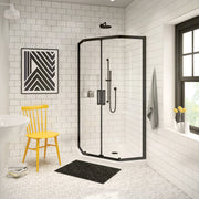 Maax Radia Neo-angle 36 x 36 x 71 ½ in. 6 mm Sliding Shower Door for Corner Installation with Clear glass