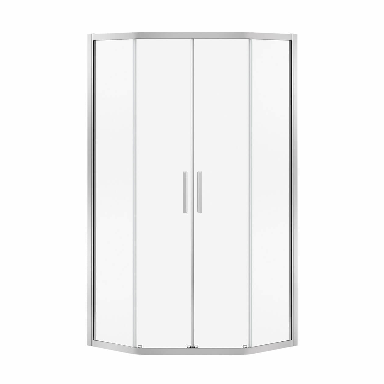 Maax Radia Neo-angle 38 x 38 x 71 ½ in. 6 mm Sliding Shower Door for Corner Installation with Clear glass