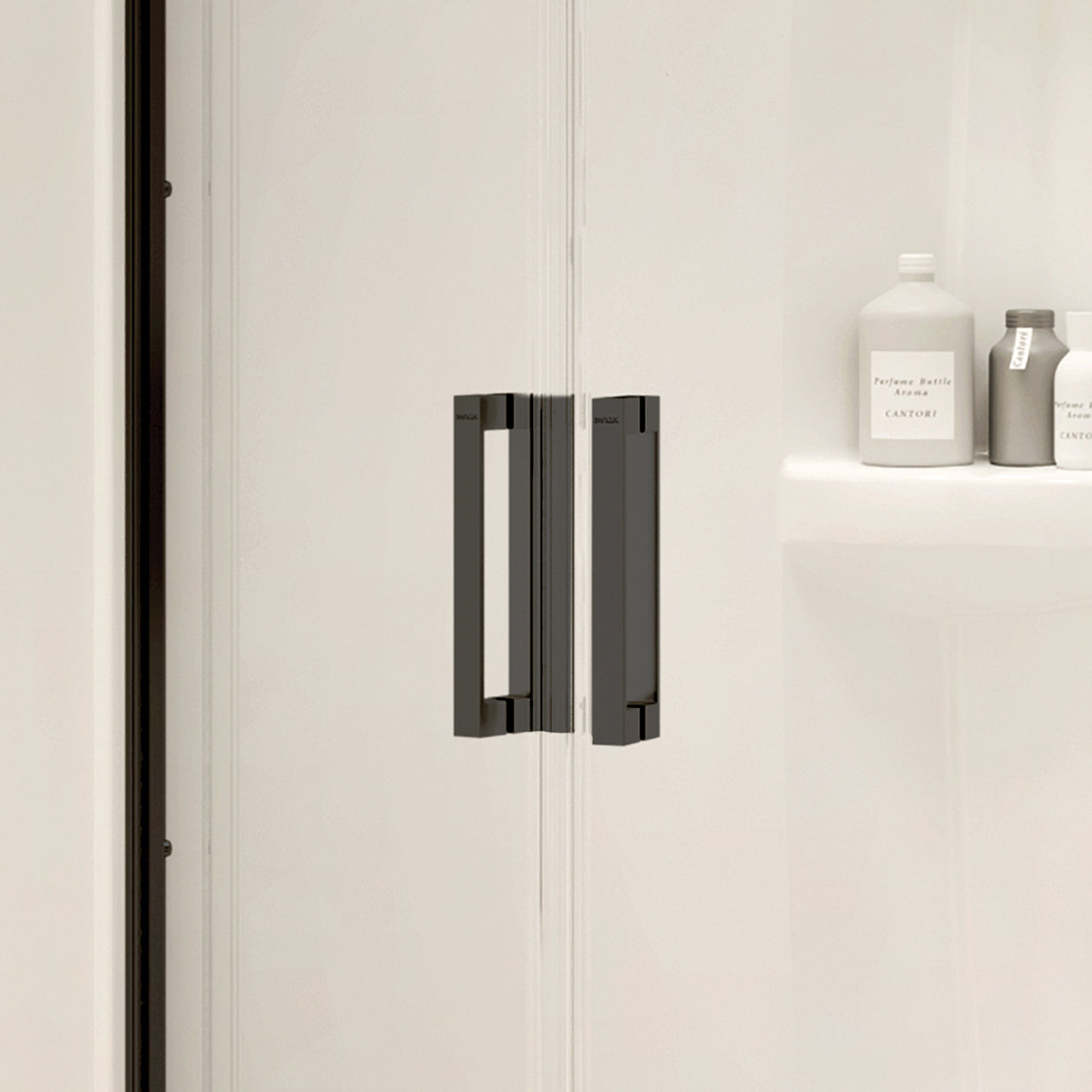 Maax Radia Neo-round 36 x 36 x 71 ½ in. 6mm Sliding Shower Door for Corner Installation with Clear glass