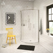 Maax Radia Round 36 x 36 x 71 ½ in. 6mm Sliding Shower Door for Corner Installation with Clear glass