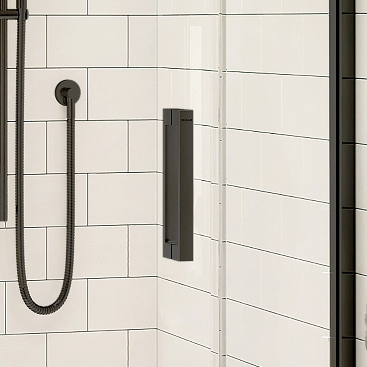 Maax Radia Round 36 x 36 x 71 ½ in. 6mm Sliding Shower Door for Corner Installation with Clear glass