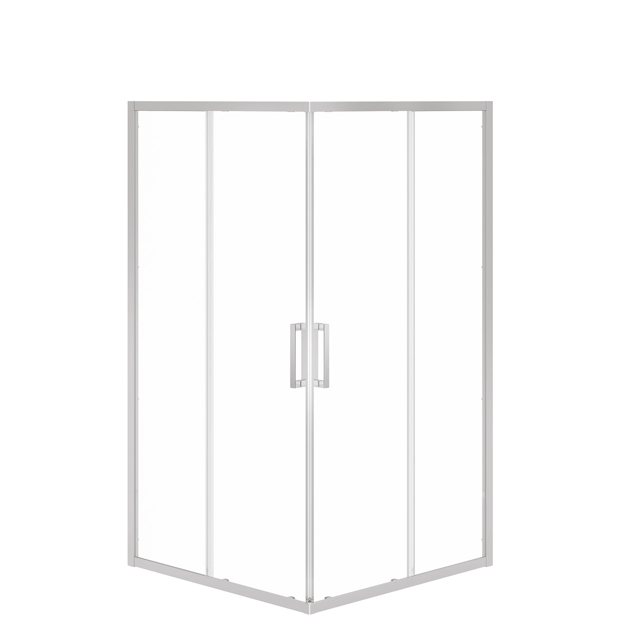 Maax Radia Square 42 x 42 x 71 ½ in. 6 mm Sliding Shower Door for Corner Installation