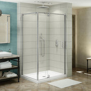 Maax ModulR 48 x 34 x 78 in. 8mm Pivot Shower Door for Corner Installation with Clear glass