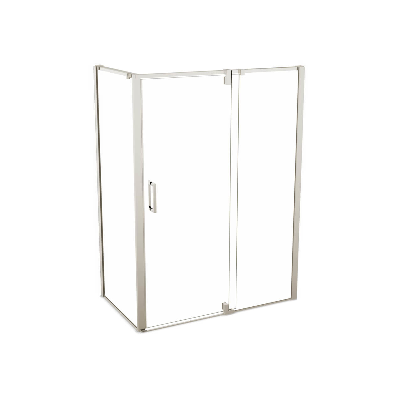 Maax ModulR 48 x 32 x 78 in. 8mm Pivot Shower Door for Corner Installation with Clear glass