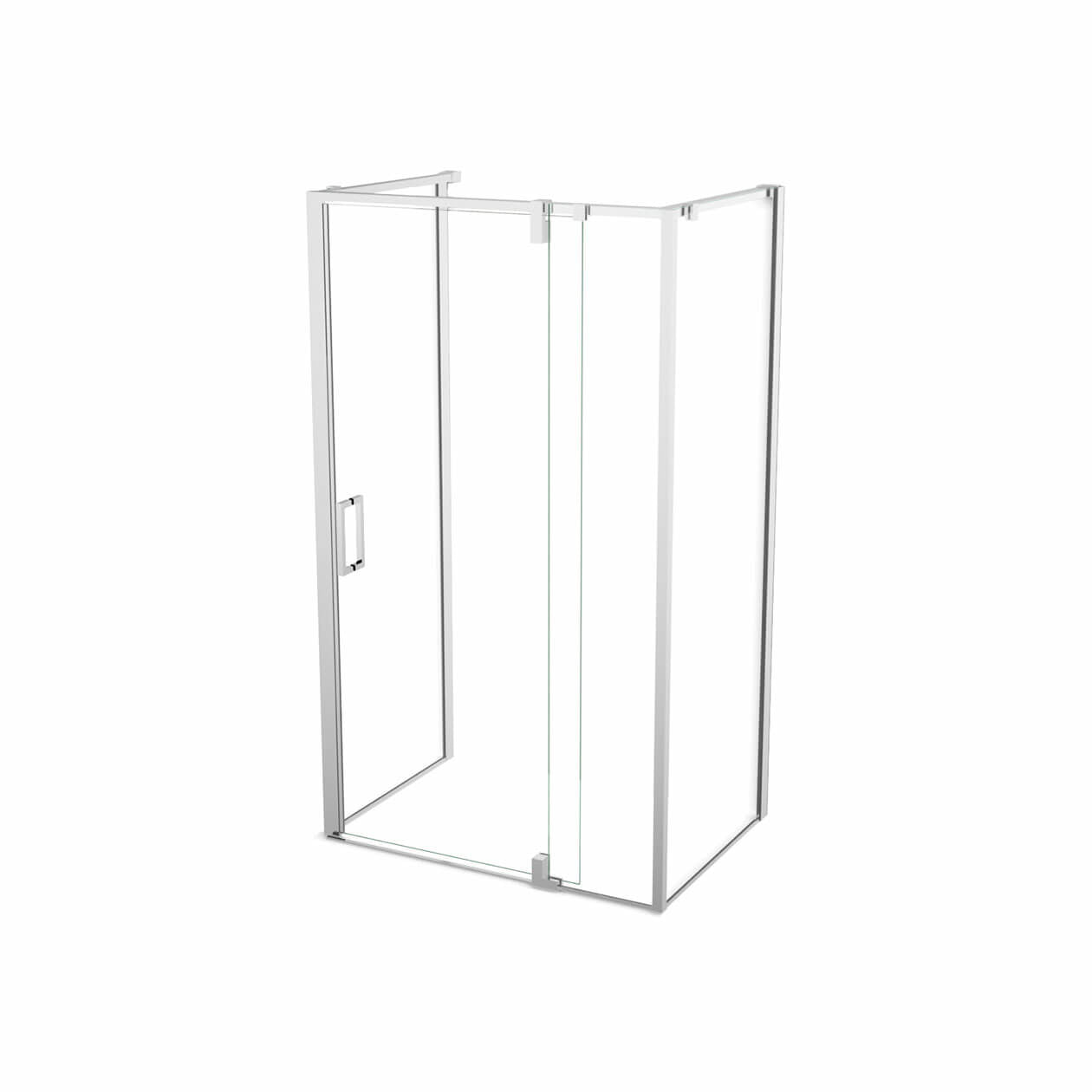 Maax ModulR 48 x 32 x 78 in. 8mm Pivot Shower Door for Wall-mount Installation with Clear glass