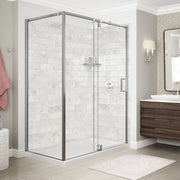 Maax ModulR 60 x 36 x 78 in. 8mm Pivot Shower Door for Corner Installation with Clear glass