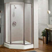 Maax Silhouette Neo-angle 38 x 38 x 70 in. Pivot Shower Door for Corner Installation with glass in Chrome