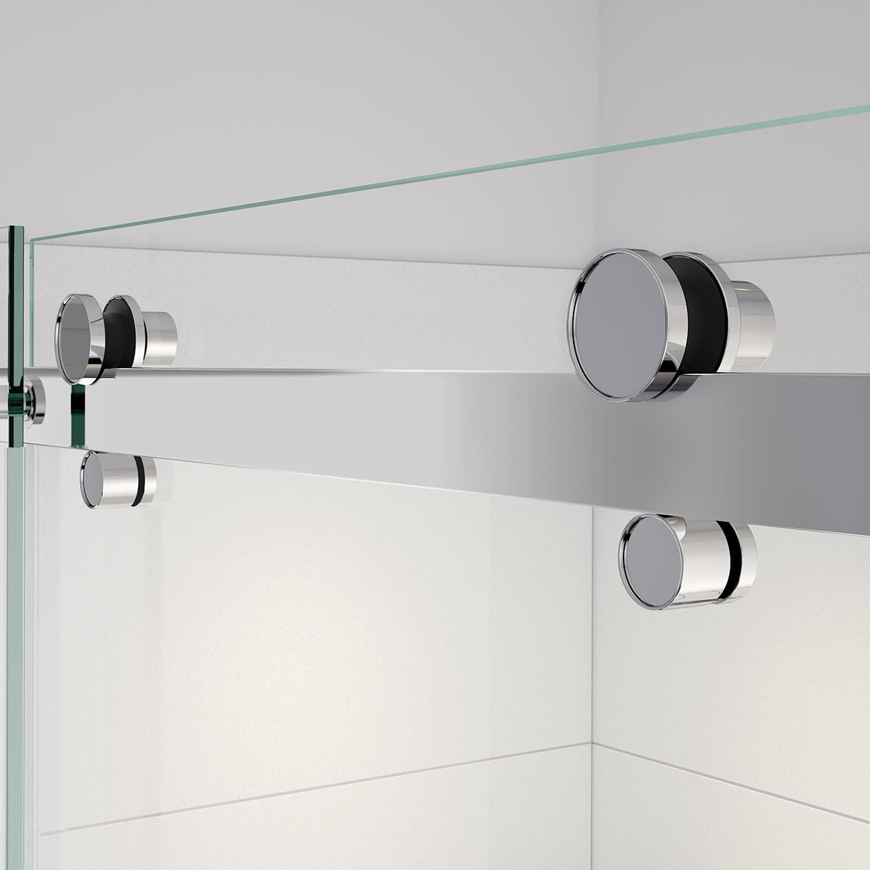 Maax Vela 44 ½-47 x 78 ¾ in. 8mm Sliding Shower Door for Alcove Installation with Clear glass