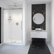 Maax Vela 44 ½-47 x 78 ¾ in. 8mm Sliding Shower Door for Alcove Installation with Clear glass