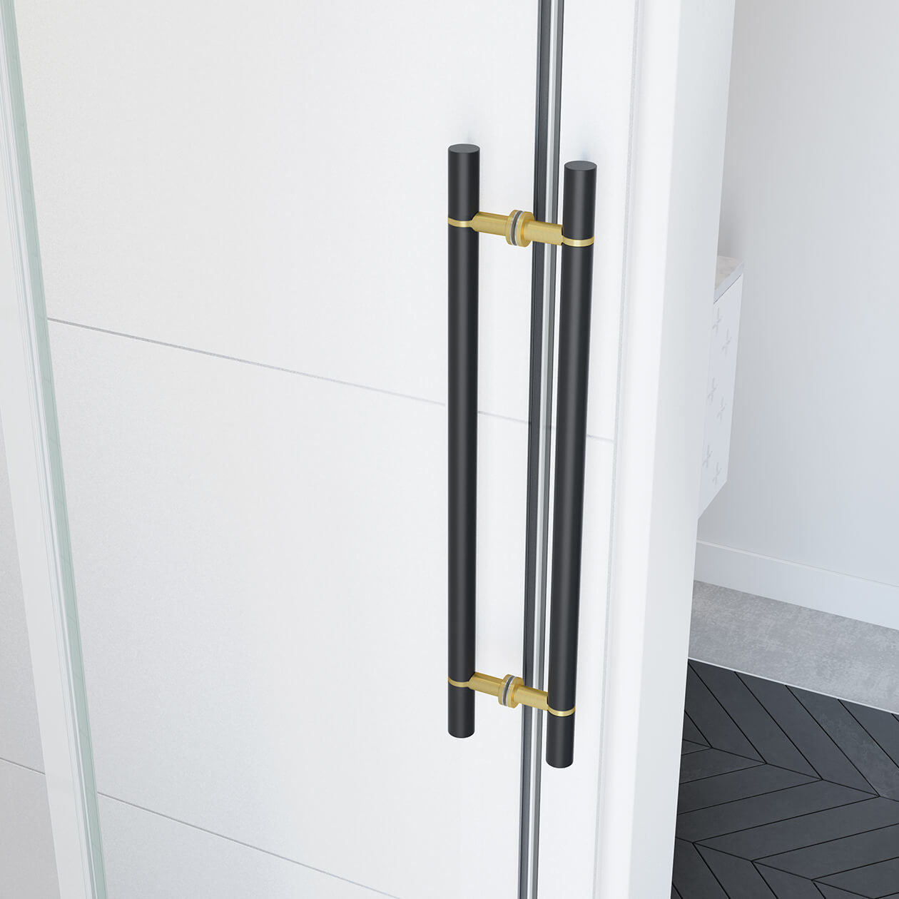 Maax Vela 44 ½-47 x 78 ¾ in. 8mm Sliding Shower Door for Alcove Installation with Clear glass