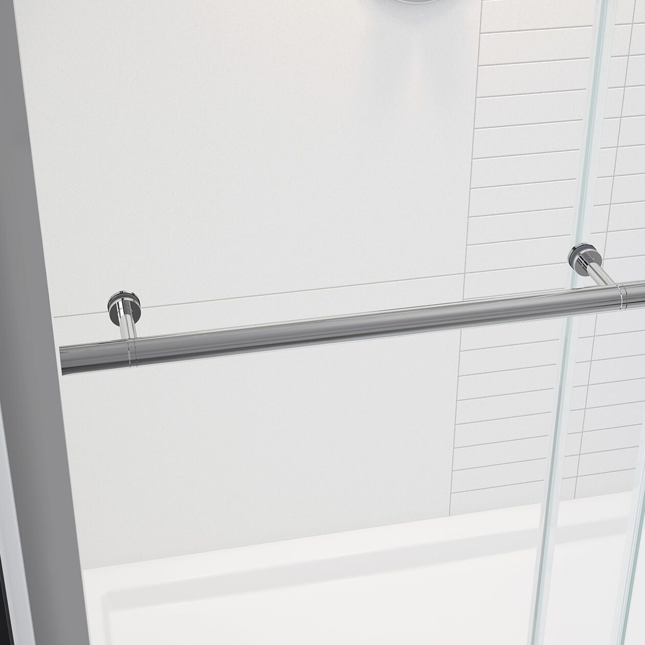Maax Vela 44 ½-47 x 78 ¾ in. 8mm Sliding Shower Door with Towel Bar