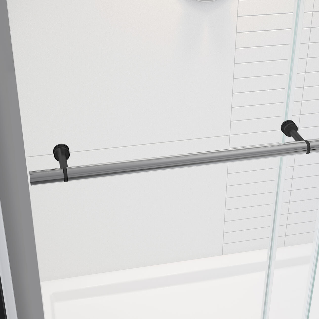 Maax Vela 44 ½-47 x 78 ¾ in. 8mm Sliding Shower Door with Towel Bar