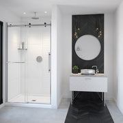 Maax Vela 44 ½-47 x 78 ¾ in. 8mm Sliding Shower Door with Towel Bar