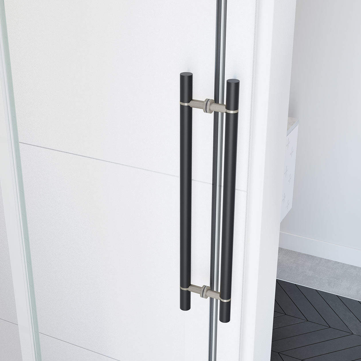 Maax Vela 56 ½-59 x 78 ¾ in. 8mm Sliding Shower Door