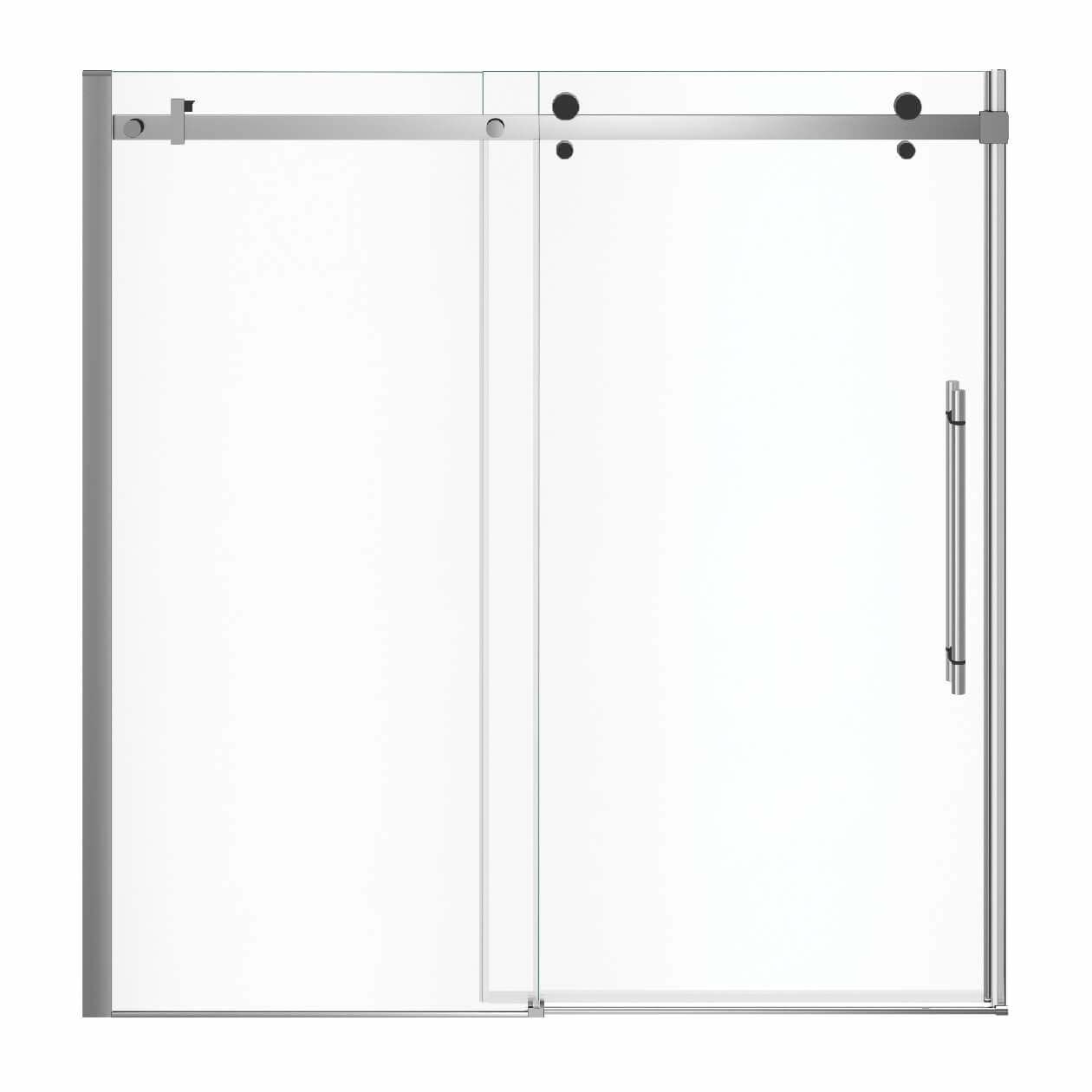 Maax Vela 56 ½-59 x 59 in. 8 mm Sliding Tub Door for Alcove Installation with Clear glass