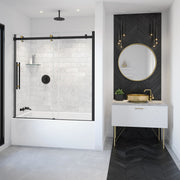 Maax Vela 56 ½-59 x 59 in. 8 mm Sliding Tub Door for Alcove Installation with Clear glass