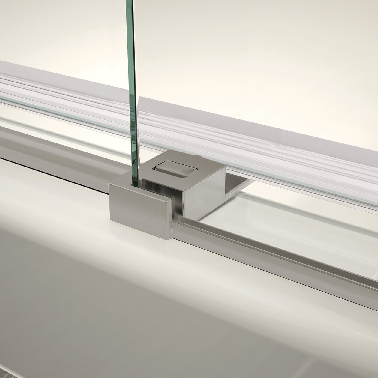 Maax Vela 56 ½-59 x 59 in. 8 mm Sliding Tub Door with Towel Bar for Alcove Installation with Clear glass