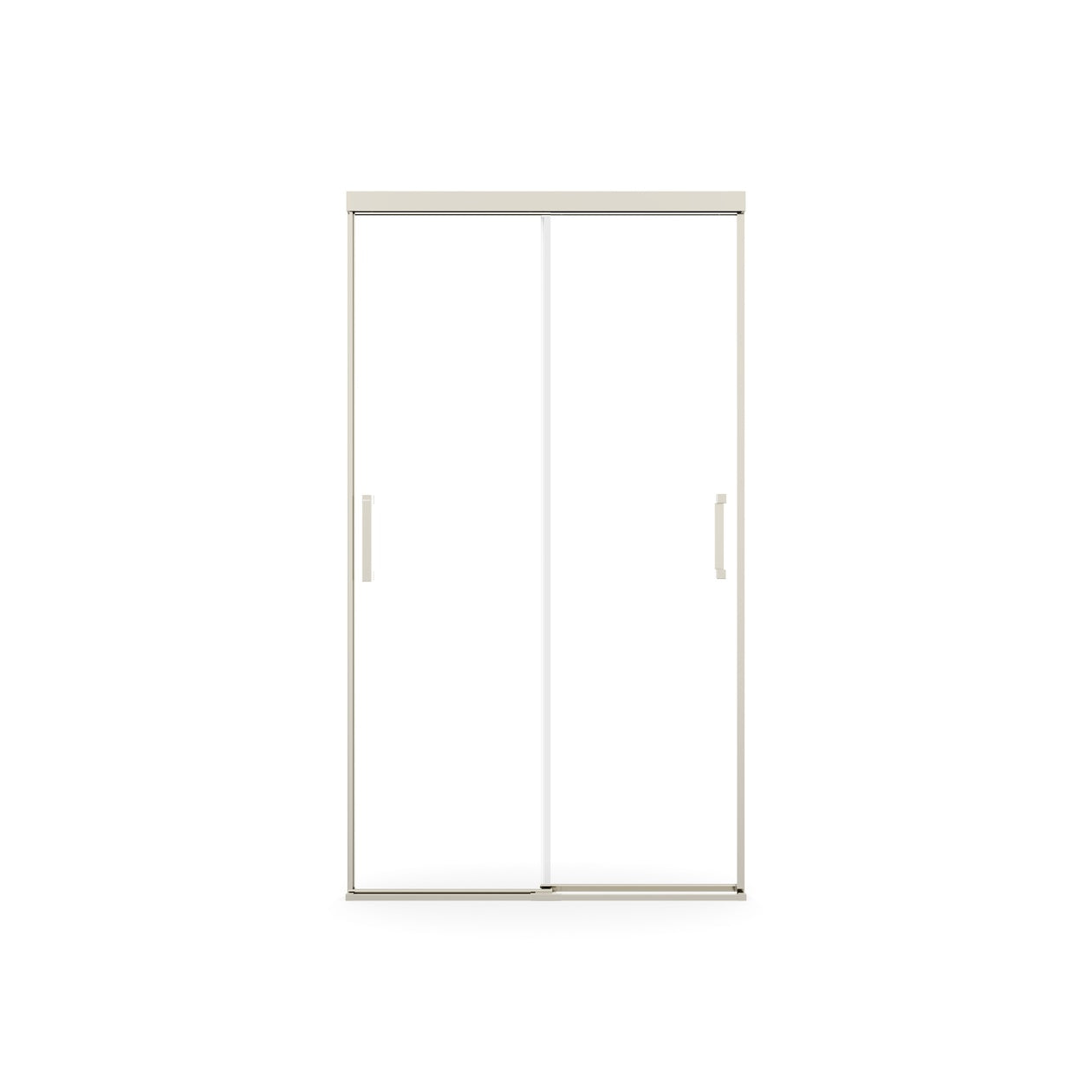 Maax Incognito 74 39-42 x 74 in. 8mm Bypass Shower Door for Alcove Installation with Clear glass