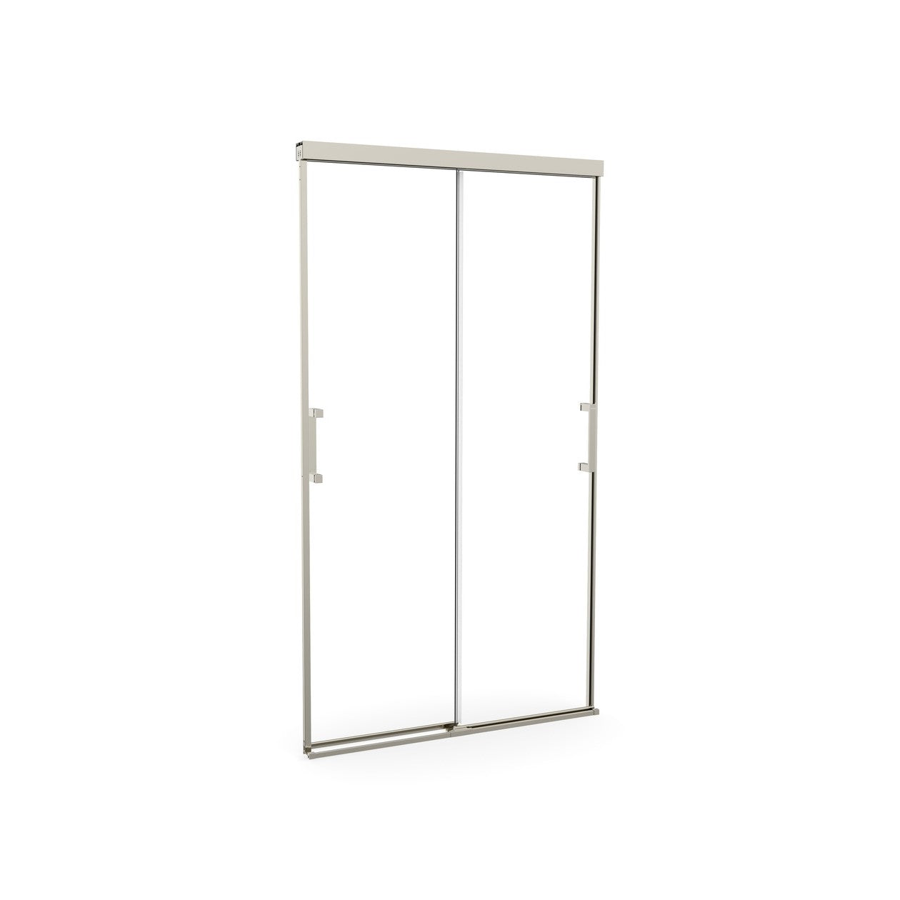 Maax Incognito 74 39-42 x 74 in. 8mm Bypass Shower Door for Alcove Installation with Clear glass