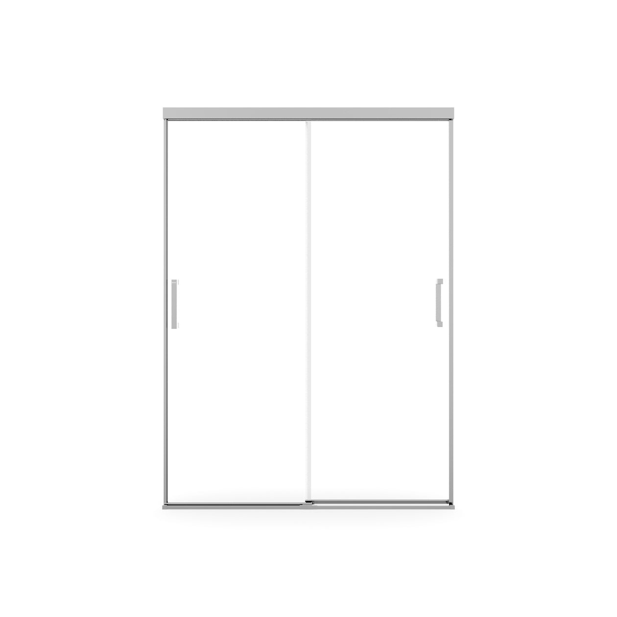 Maax Incognito 74 51-54 x 74 in. 8mm Bypass Shower Door for Alcove Installation with Clear glass