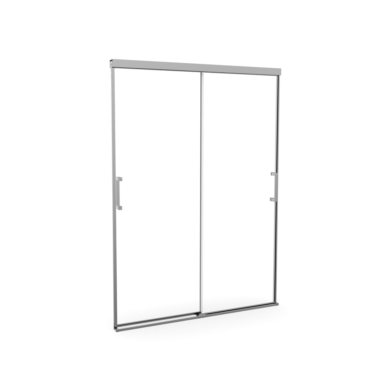 Maax Incognito 74 51-54 x 74 in. 8mm Bypass Shower Door for Alcove Installation with Clear glass