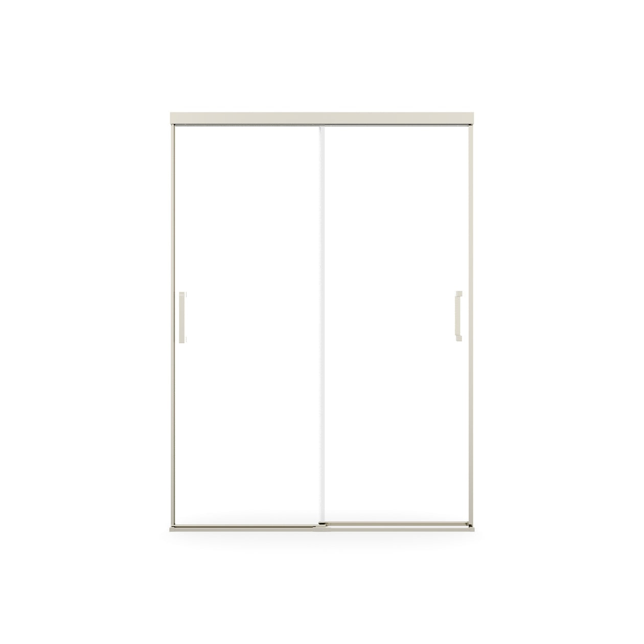 Maax Incognito 74 51-54 x 74 in. 8mm Bypass Shower Door for Alcove Installation with Clear glass