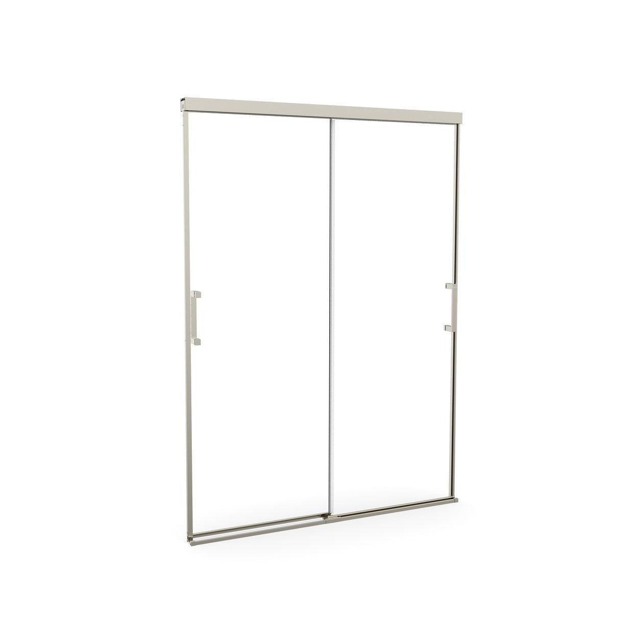 Maax Incognito 74 51-54 x 74 in. 8mm Bypass Shower Door for Alcove Installation with Clear glass