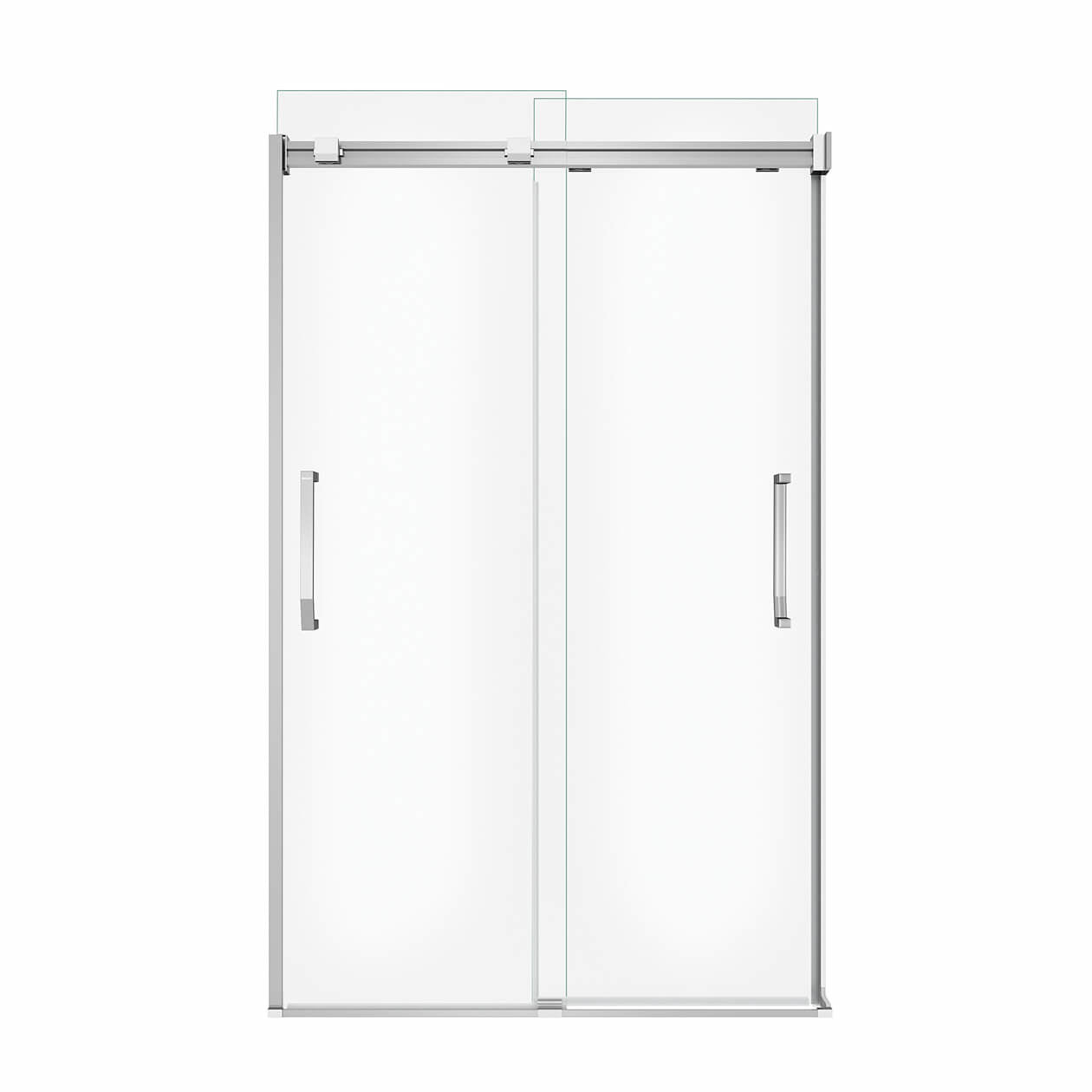 Maax Inverto 43-47 x 70 ½-74 in. 8mm Bypass Shower Door for Alcove Installation with Clear glass