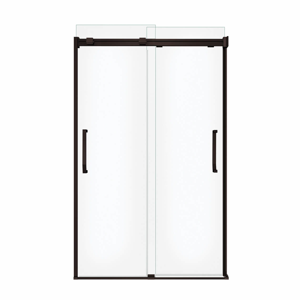 Maax Inverto 43-47 x 70 ½-74 in. 8mm Bypass Shower Door for Alcove Installation with Clear glass