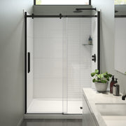 Maax Halo Pro 56 ½-59 x 78 ¾ in. 8mm Sliding Shower Door for Alcove Installation with Clear glass