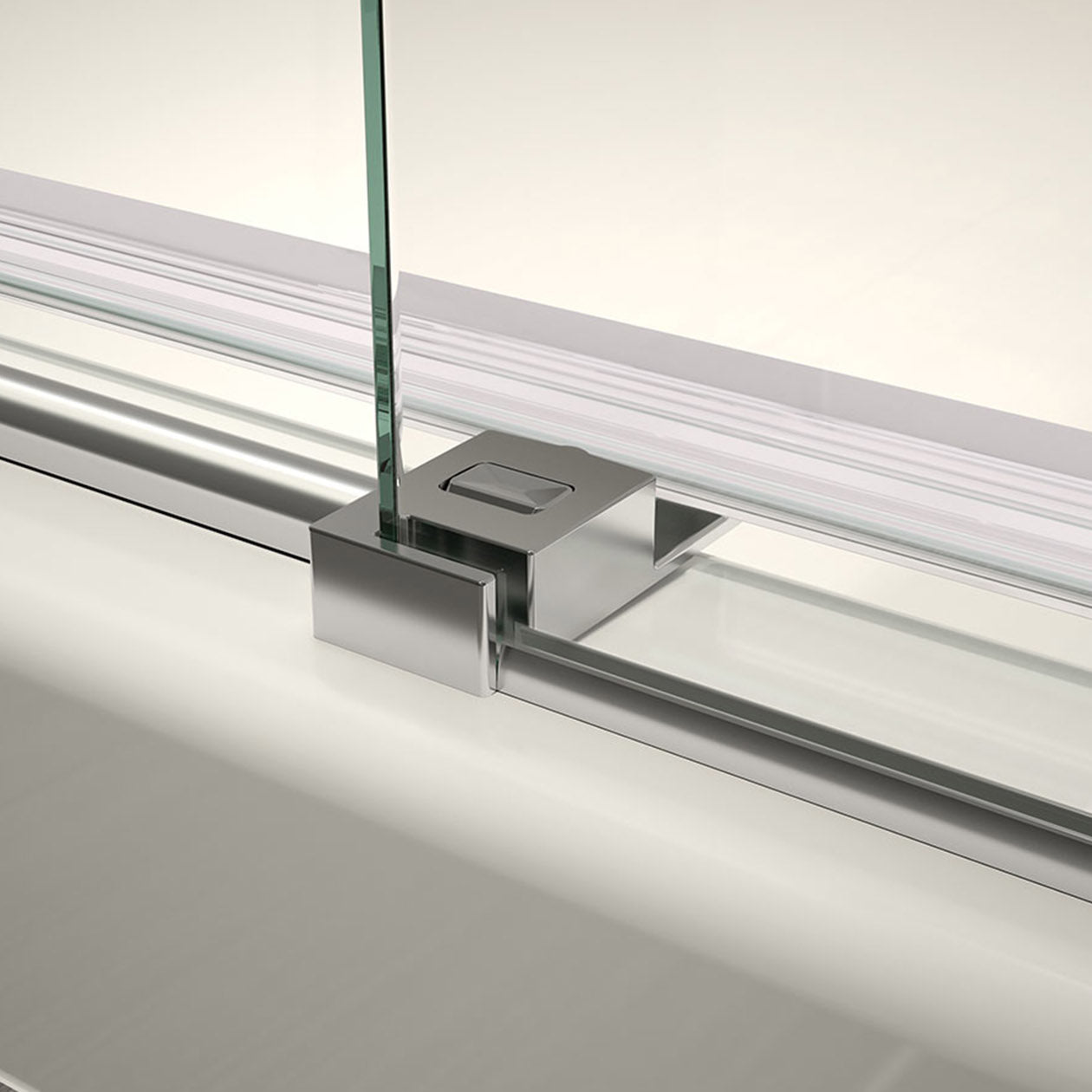 Maax Halo Pro 44 ½-47 x 78 ¾ in. 8 mm Sliding Shower Door with Towel Bar for Alcove Installation with Clear glass in Matte Black