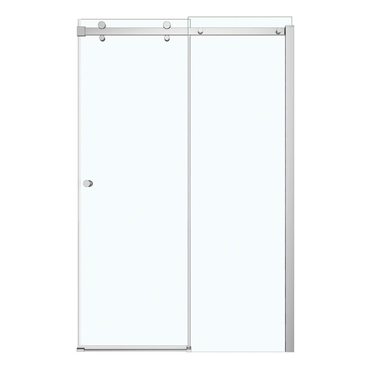 Maax Luminescence 44 ½-47 x 70 ½-72 in. 6 mm Sliding Shower Door for Alcove Installation with Clear glass in Chrome