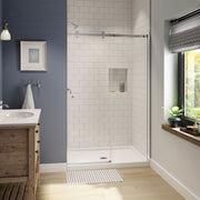 Maax Luminescence 44 ½-47 x 70 ½-72 in. 6 mm Sliding Shower Door for Alcove Installation with Clear glass in Chrome