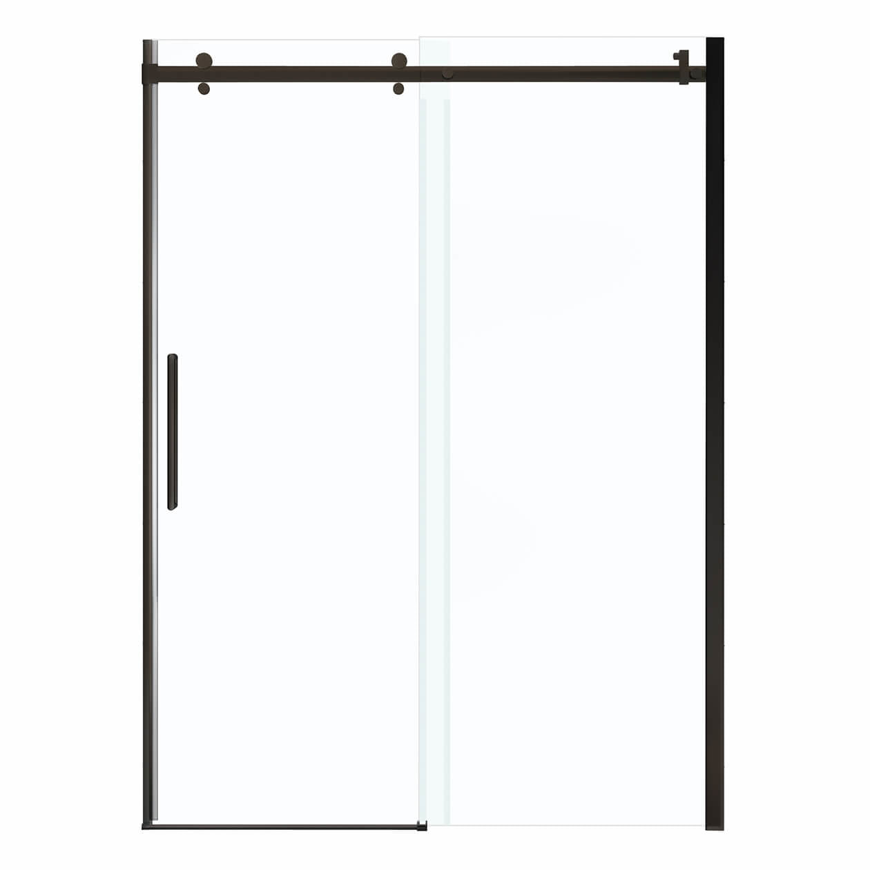 Maax Halo 56 ½-59 x 78 ¾ in. 8mm Sliding Shower Door for Alcove Installation with Clear glass