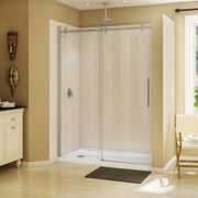 Maax Halo 56 ½-59 x 78 ¾ in. 8mm Sliding Shower Door for Alcove Installation with Clear glass