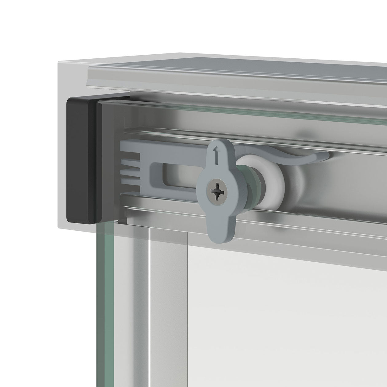 Maax Incognito 57 56-59 x 56 3/4 in. 8mm Bypass Tub Door for Alcove Installation with Clear glass