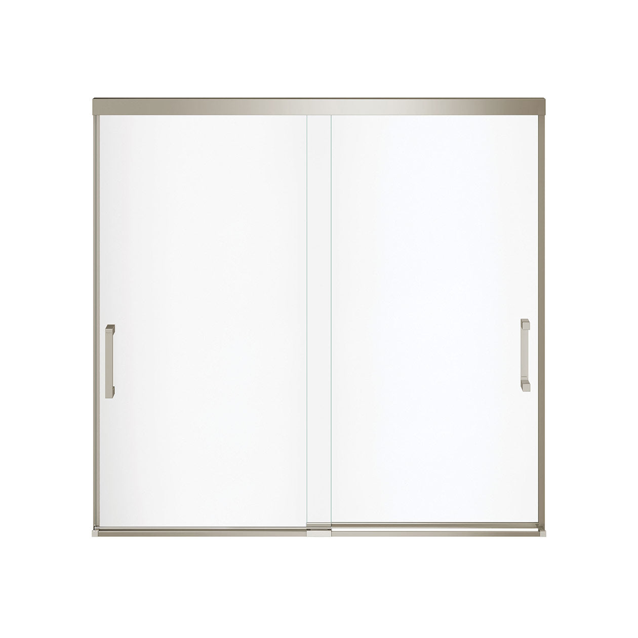 Maax Incognito 57 56-59 x 56 3/4 in. 8mm Bypass Tub Door for Alcove Installation with Clear glass