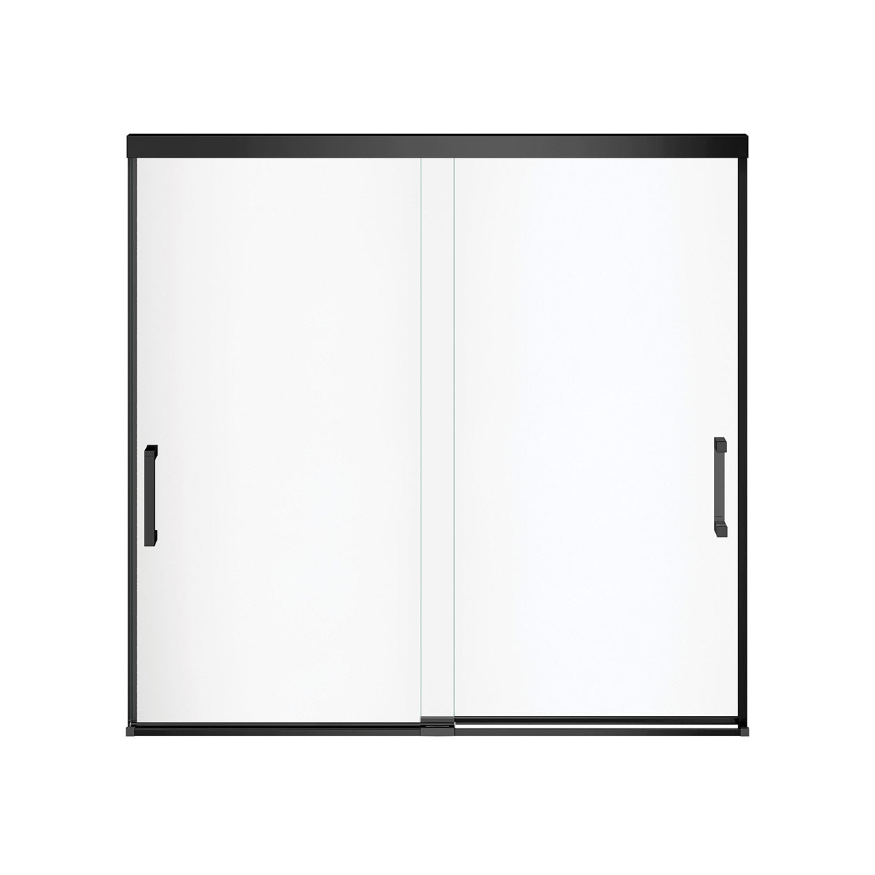Maax Incognito 57 56-59 x 56 3/4 in. 8mm Bypass Tub Door for Alcove Installation with Clear glass