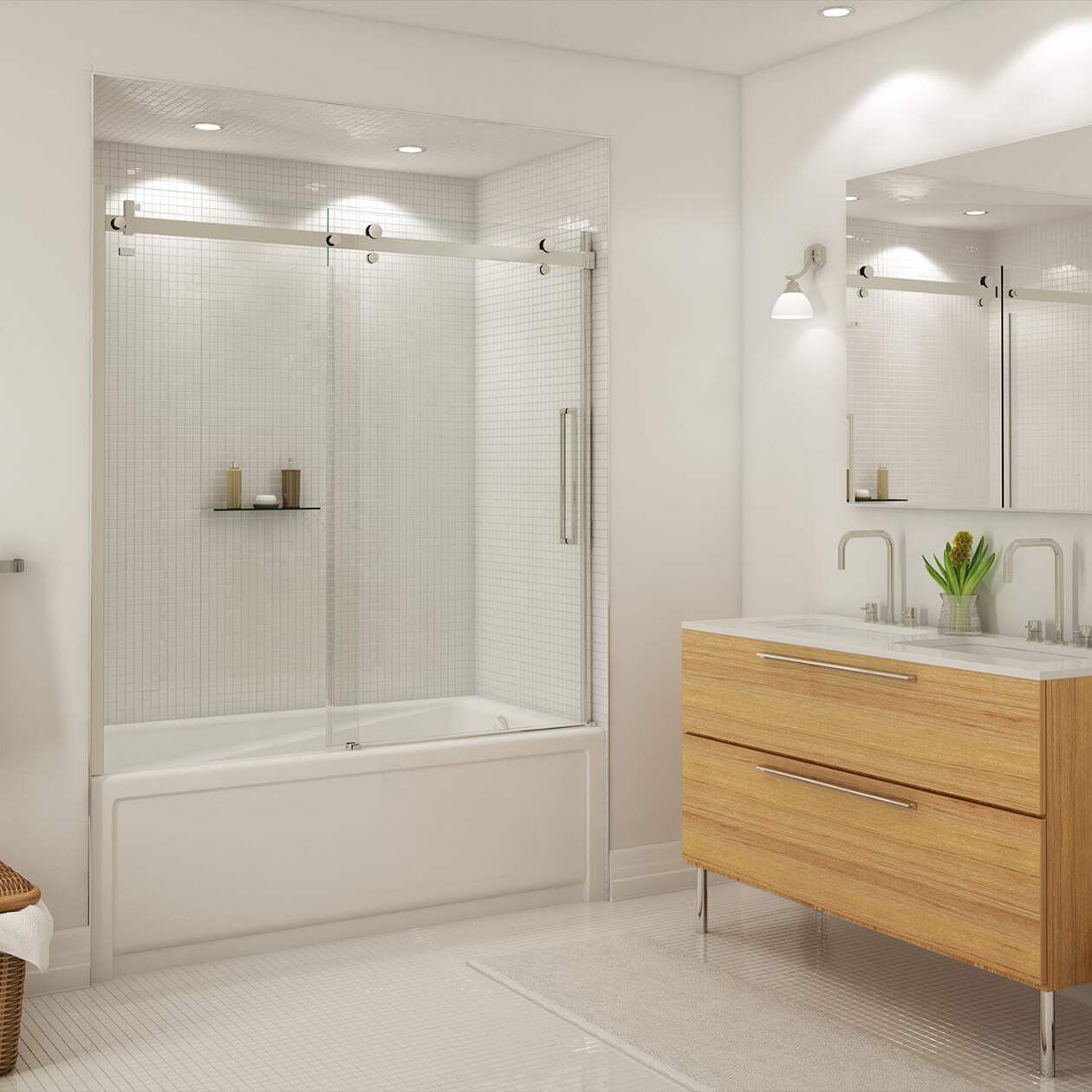 Maax Halo 56 ½-59 x 59 in. 8 mm Sliding Tub Door