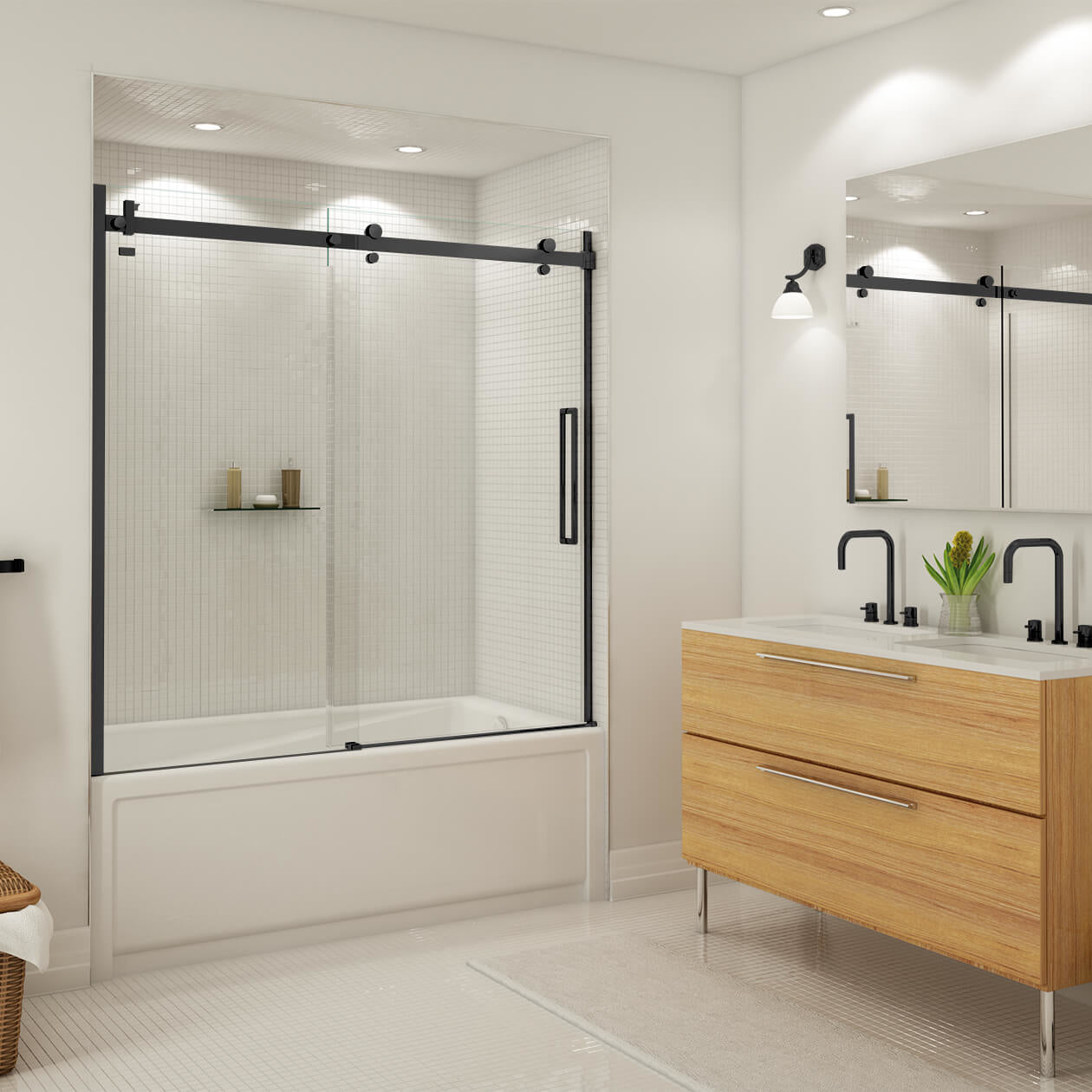Maax Halo 56 ½-59 x 59 in. 8 mm Sliding Tub Door
