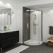 Maax Halo Round 36 x 36 x 76 in Sliding Shower Door