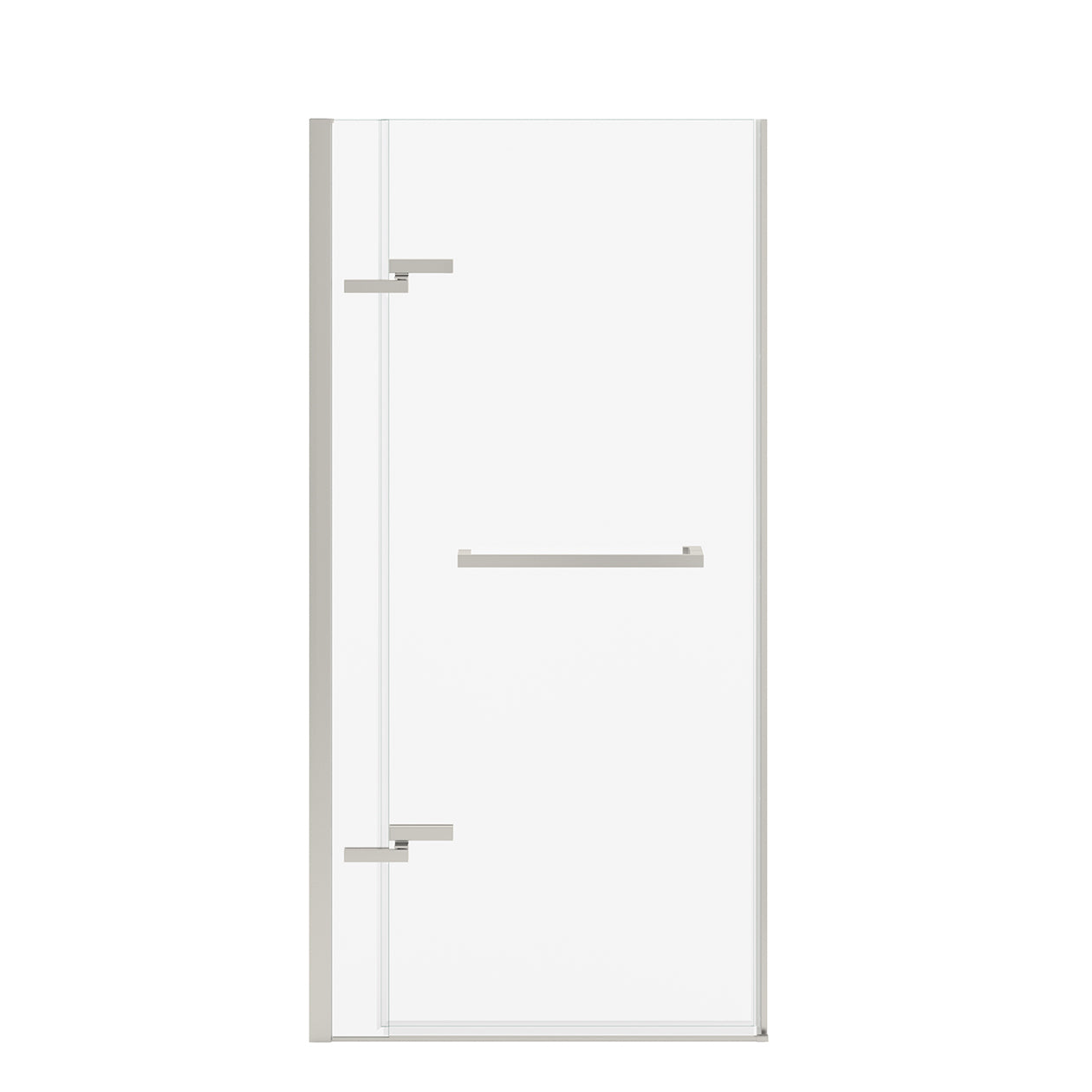 Maax Reveal Sleek 71 32 1/2-35 1/2 x 71 1/2 in. 8mm Pivot Shower Door for Alcove Installation with Clear glass