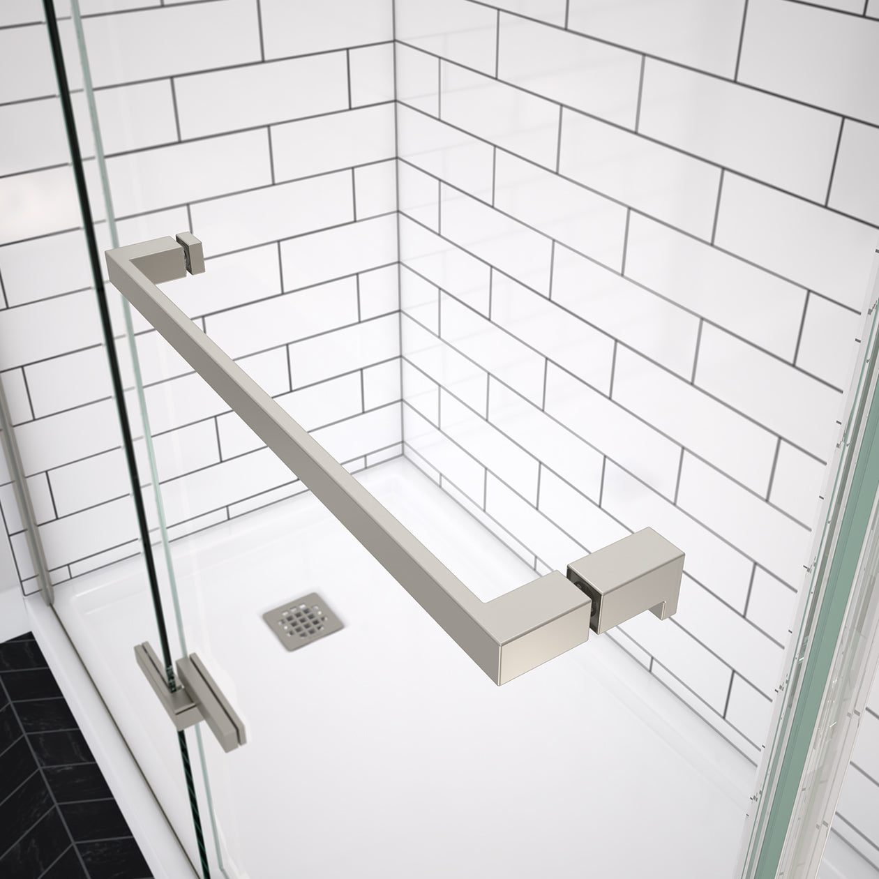 Maax Reveal Sleek 71 38-41 x 71 1/2 in. 8mm Pivot Shower Door for Alcove Installation with Clear glass