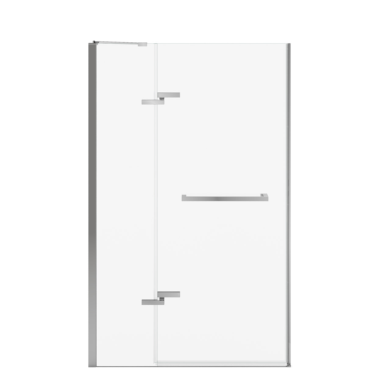Maax Reveal Sleek 71 41 1/2-44 1/2 x 71 1/2 in. 8 mm Pivot Shower Door for Alcove Installation with Clear glass