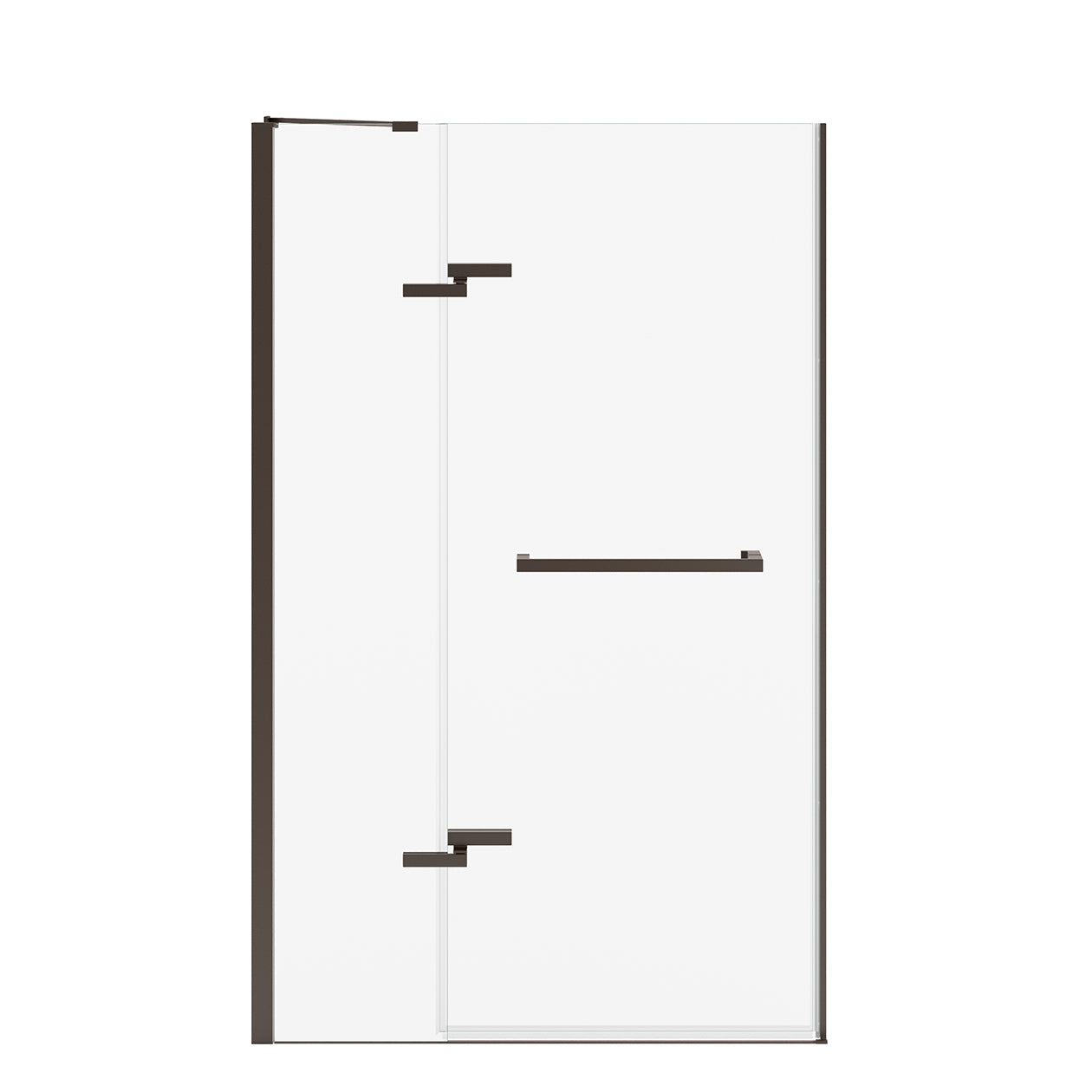 Maax Reveal Sleek 71 41 1/2-44 1/2 x 71 1/2 in. 8 mm Pivot Shower Door for Alcove Installation with Clear glass