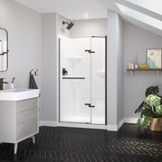 Maax Reveal Sleek 71 41 1/2-44 1/2 x 71 1/2 in. 8 mm Pivot Shower Door for Alcove Installation with Clear glass