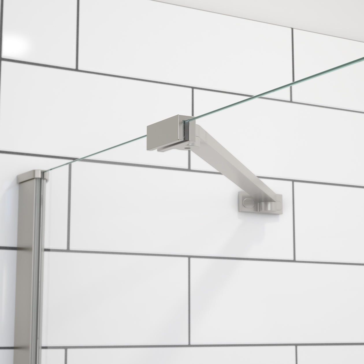 Maax Reveal Sleek 71 41 1/2-44 1/2 x 71 1/2 in. 8 mm Pivot Shower Door for Alcove Installation with Clear glass