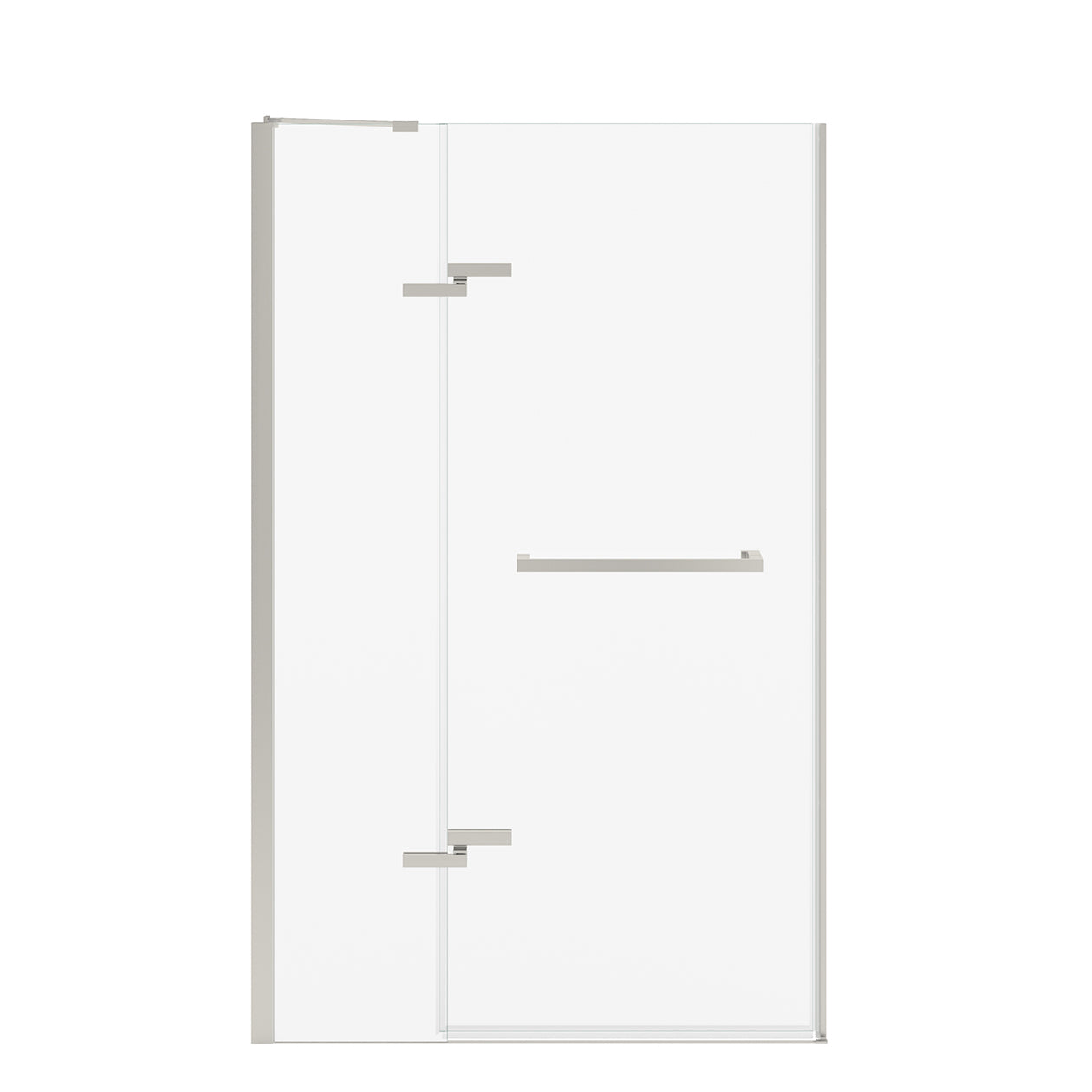 Maax Reveal Sleek 71 41 1/2-44 1/2 x 71 1/2 in. 8 mm Pivot Shower Door for Alcove Installation with Clear glass