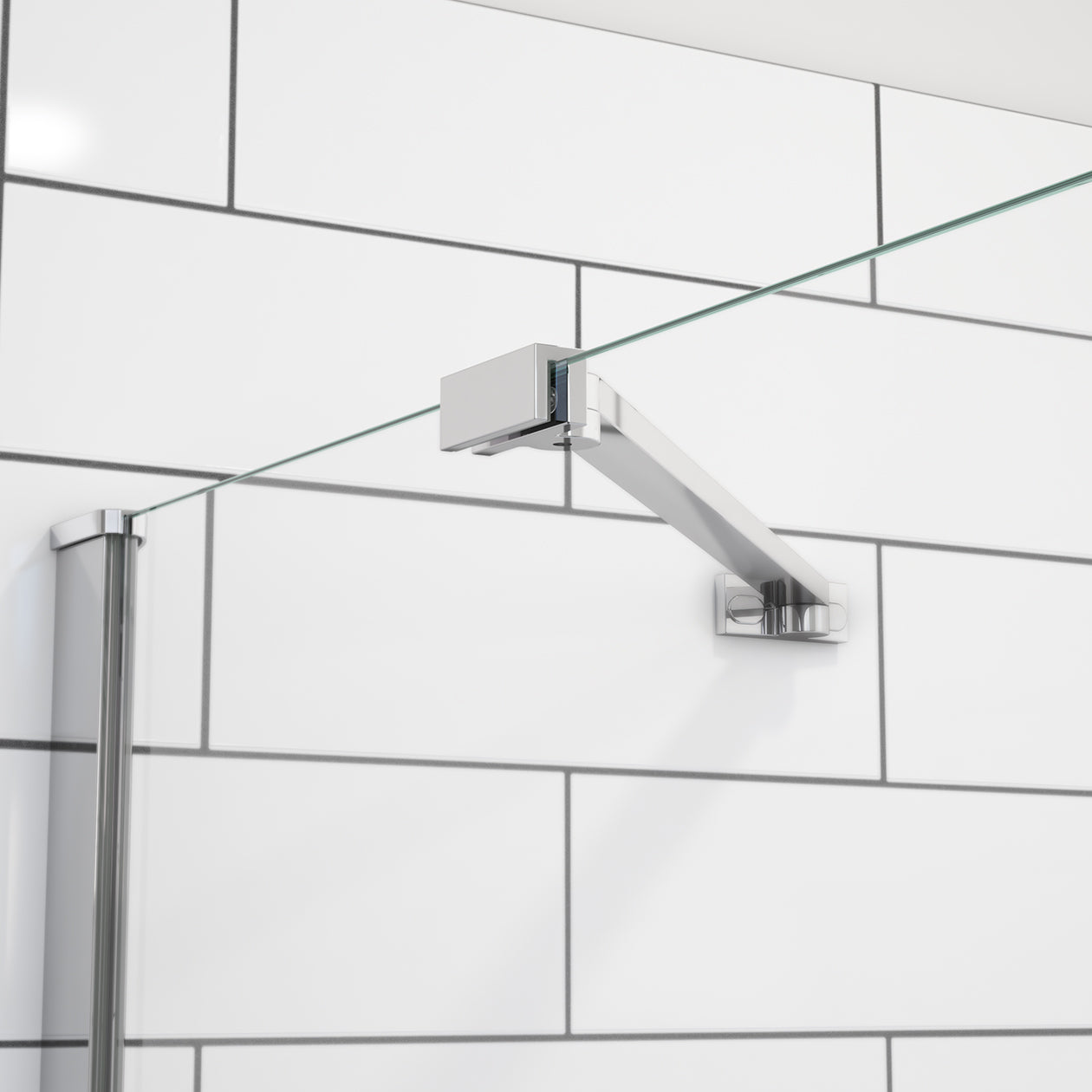 Maax Reveal Sleek 71 44-47 x 71 1/2 in. 8mm Pivot Shower Door for Alcove Installation with Clear glass